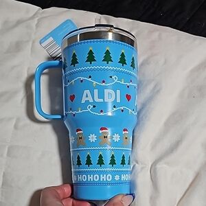 Aldi Holiday Travel Mug - Blue